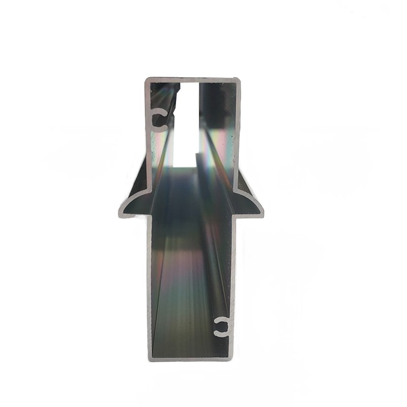 Thin aluminium profile for wardrobe glass door sliding walk in closet aluminum frame profile