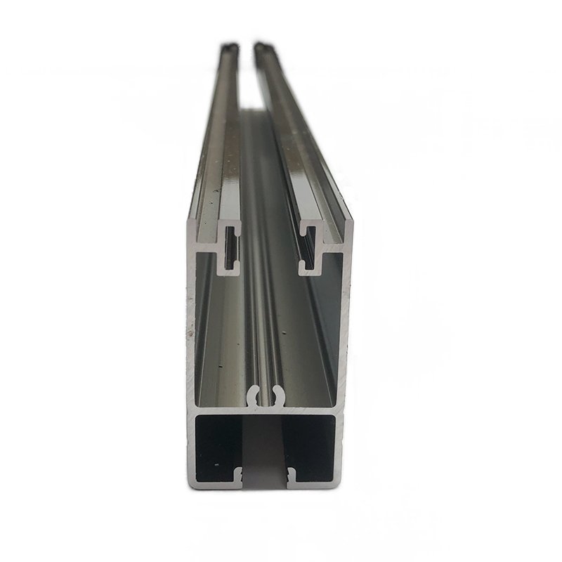 Thin aluminium profile for wardrobe glass door sliding walk in closet aluminum frame profile