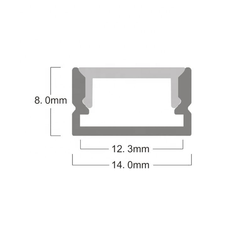 Aluminum Profile for LED Strip LED Profile LED Linear Lighting 6063 T5 Aluminum Extrusion Profile