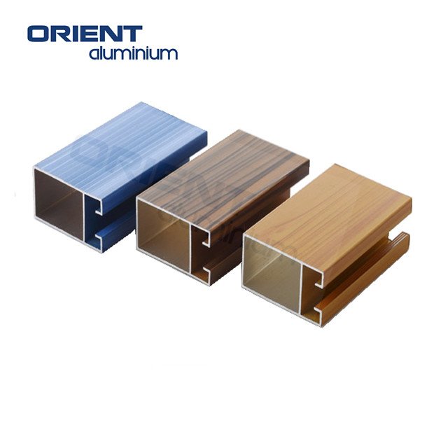 Hot Selling Aluminum Profile Wood Grain Surface Treatment For Windows Outdoor Aluminum Profile