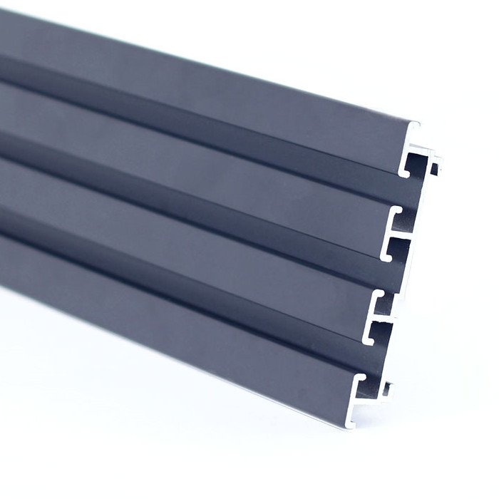 Modern Exterior RAL 7016 Powder Coated Aluminum Blade Profiles for Garden Fence Rot Proof Aluminium Slats for DIY Fencing
