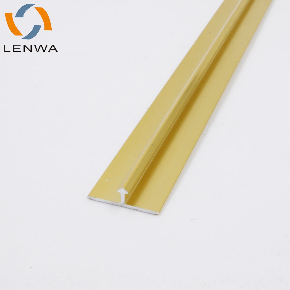 LENWA Extrusion Factory Wall Aluminum Profile Decoration T Shaped Edge Trim Aluminium