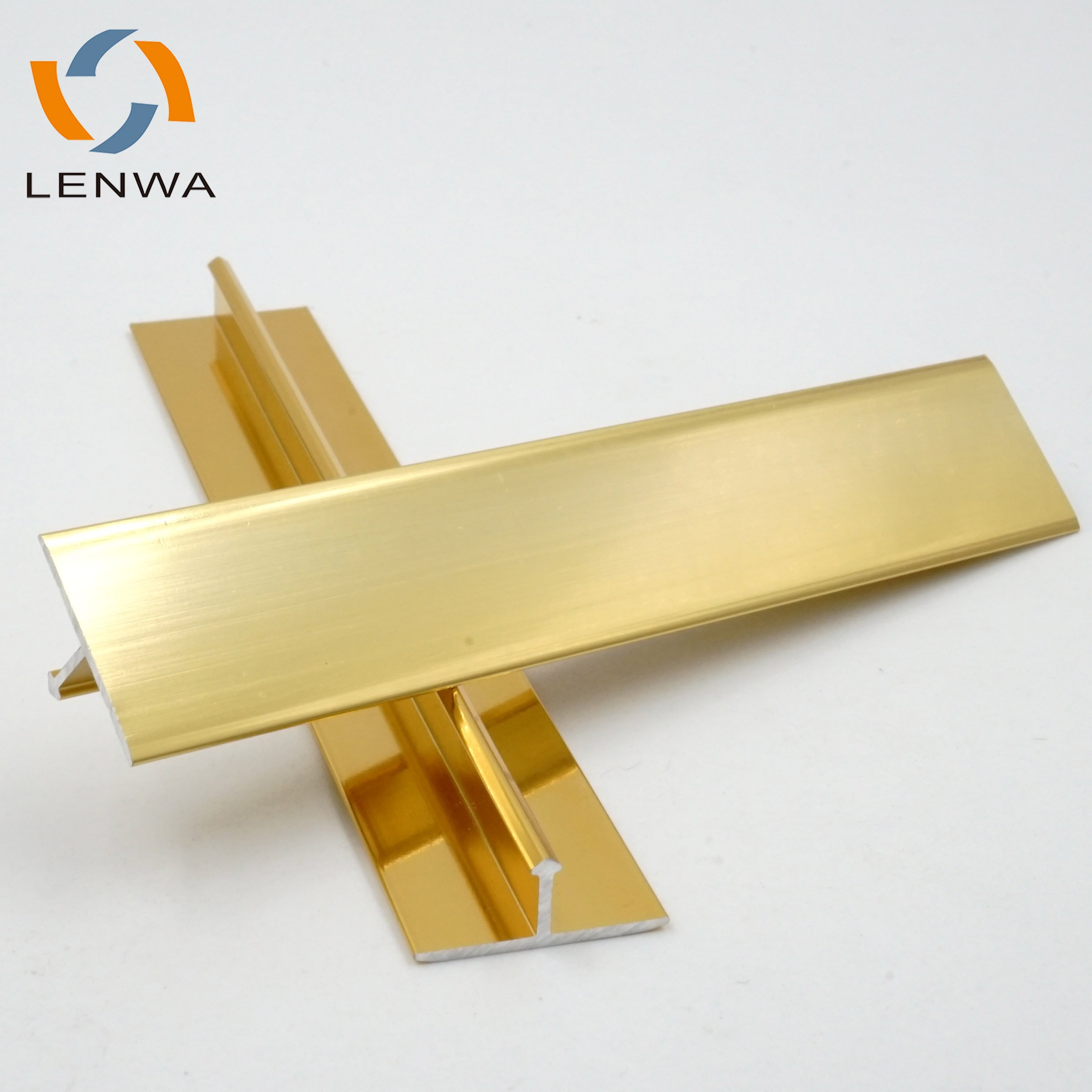 LENWA Extrusion Factory Wall Aluminum Profile Decoration T Shaped Edge Trim Aluminium