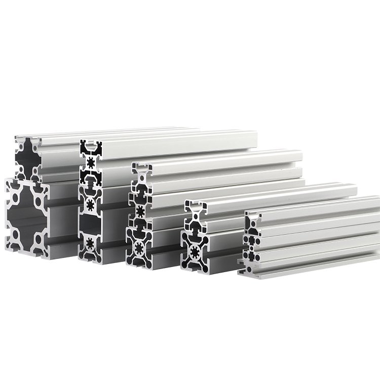 6m Factory Customized Extruded anodized Industrial Aluminium Frame 3030 4040 4080 8080 Aluminum Extrusion Profiles Manufacturer