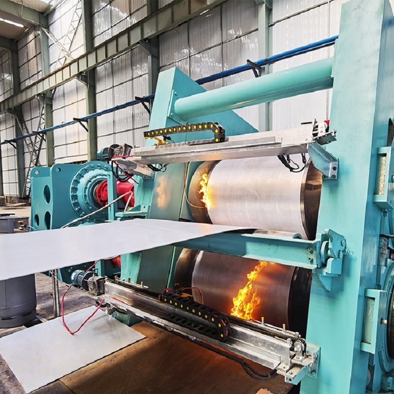 Aluminum ingot melting and continuous casting machine 7mm thickness aluminum sheet coil two rolls hot mill production line