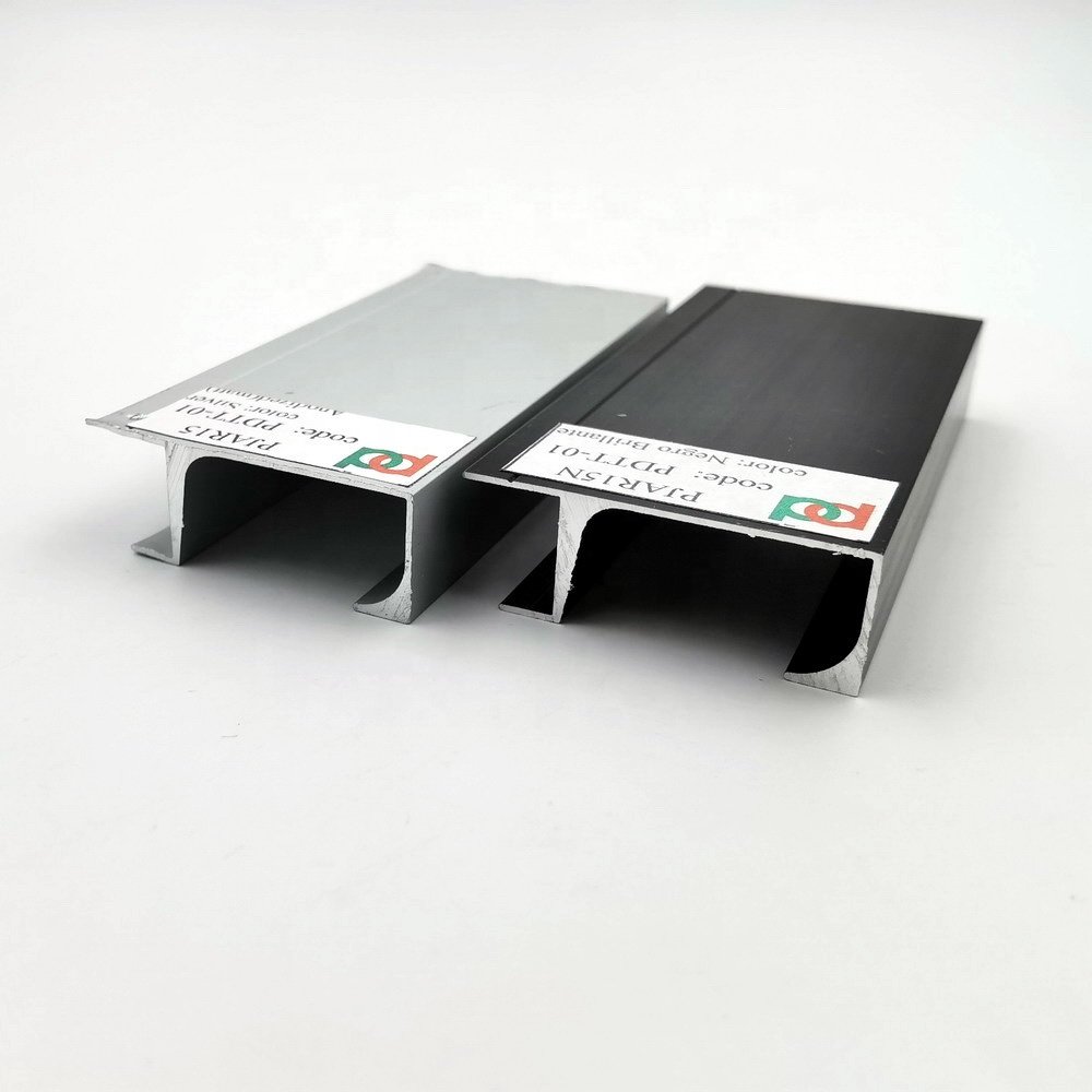 aluminum profiles G shape handles for kitchen cabinet Suitable for 15MM panels