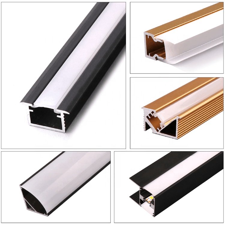 2024 recessed led extrusion linear light embedded LED light bar aluminum profile for closet wine cabinet furniture