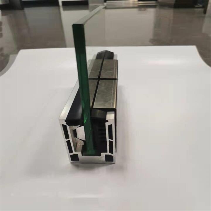 Tempered Balustrade Based Easy Install U Aluminium Channel Base Shoe For Hotel Aluminum Glass Railing Parts