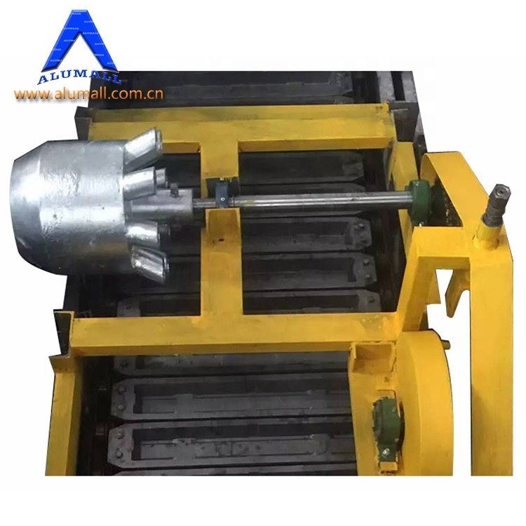 6kg Ingots Die Cast Aluminum Machine 10T Capacity Per Day Automatic Aluminum Ingots Casting Machine