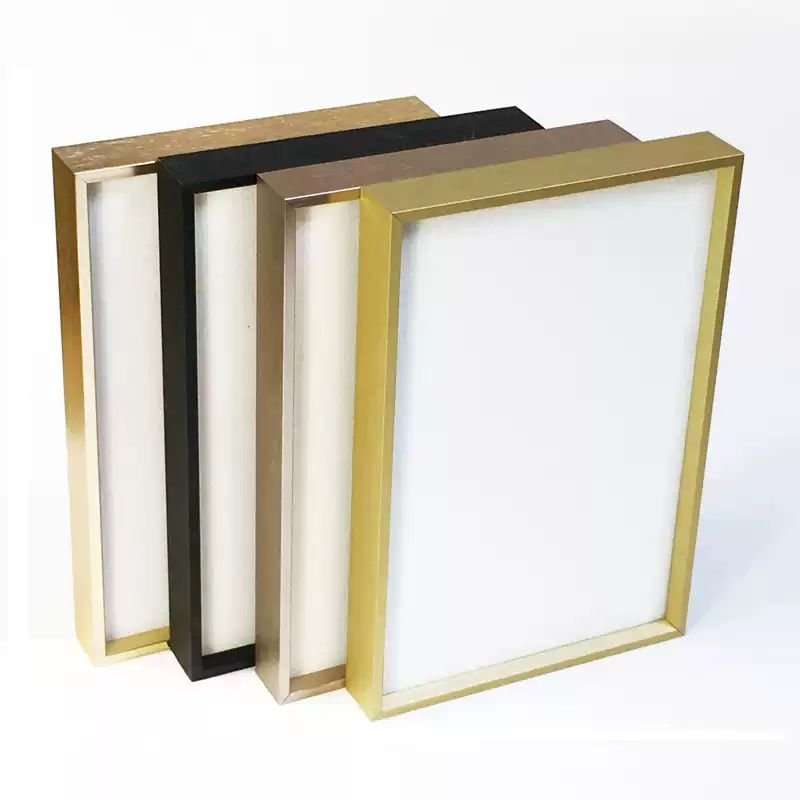 Custom Aluminum Square corner extrusion frame aluminum profile for square mirror picture photo certificate frames