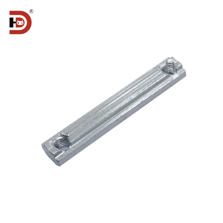 Aluminum fastening accessories 30/40 double hole 3060/4080 slider nut, rectangular boat shaped M6/M8 carbon steel material nut
