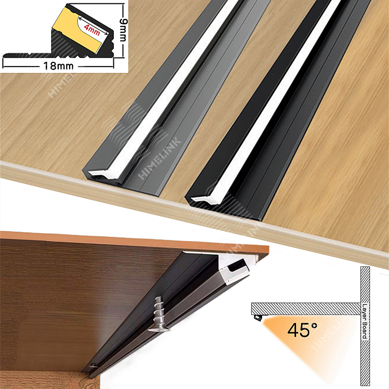 New Led Lamp Lighting For Cabinet Aluminum Profile Use for Kitchen And Mounted With Opal Diffuser Perfil de aluminio