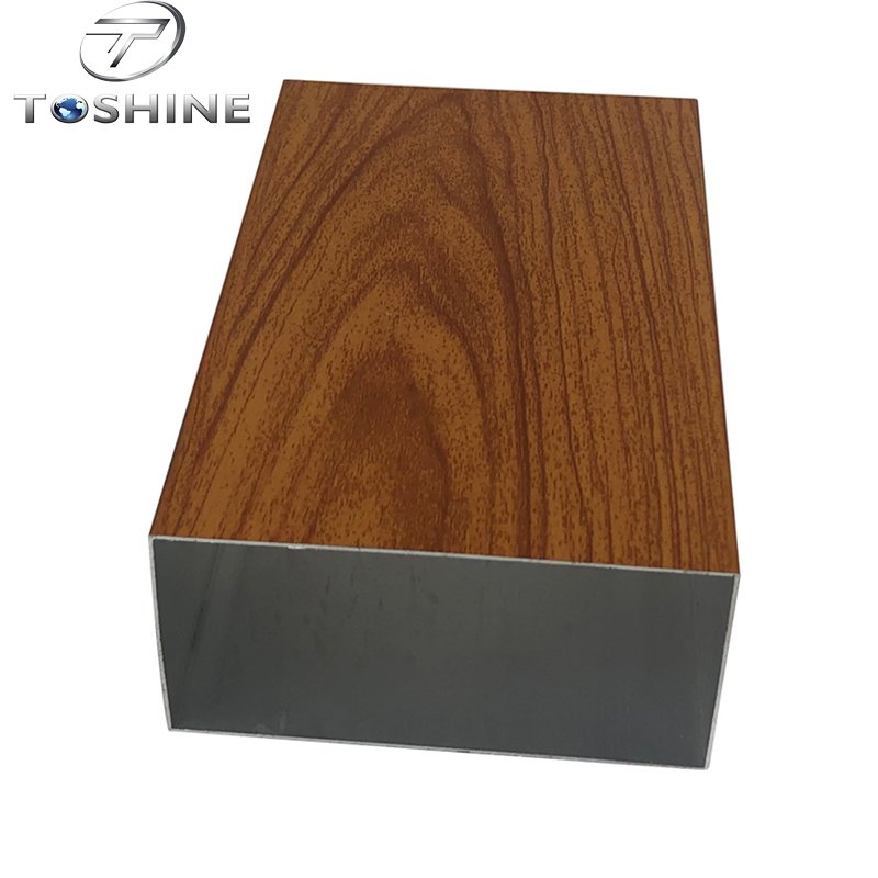 6000 Series Aluminium Box Rectangular Profile Wood Grain Square Aluminium Profile 50x50 20x20 Aluminum Tube
