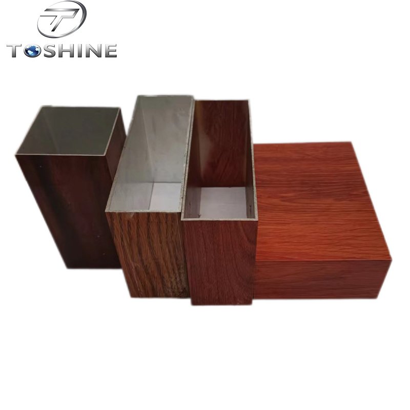 6000 Series Aluminium Box Rectangular Profile Wood Grain Square Aluminium Profile 50x50 20x20 Aluminum Tube