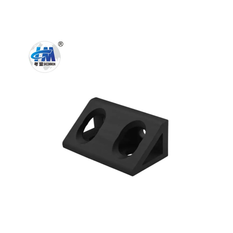 Customized Metal Stamping Parts Aluminum profile Connector 4 holes Inside Angle Bracket