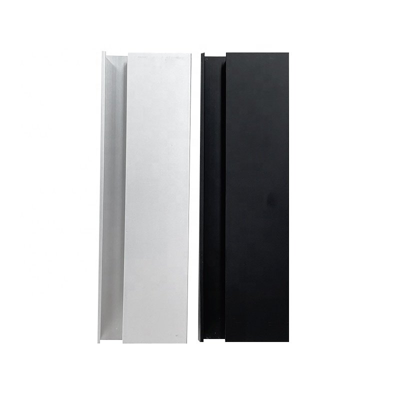 Modern polish kitchen cabinet wardrobe glass door aluminum shutter profile with handle