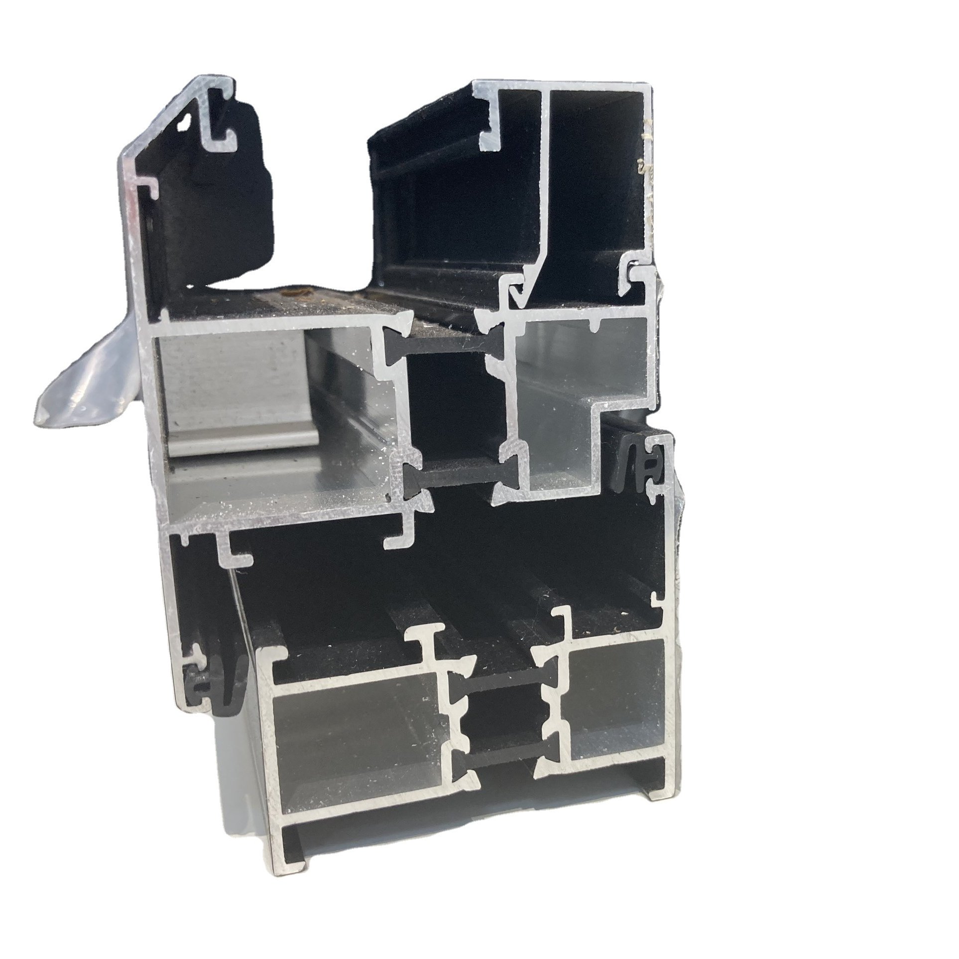 Hot Sell Chile and Bolivia Doors and Windows Aluminium Profiles Linea 15 Black Silver Polish Window High Quality & Durable 2023