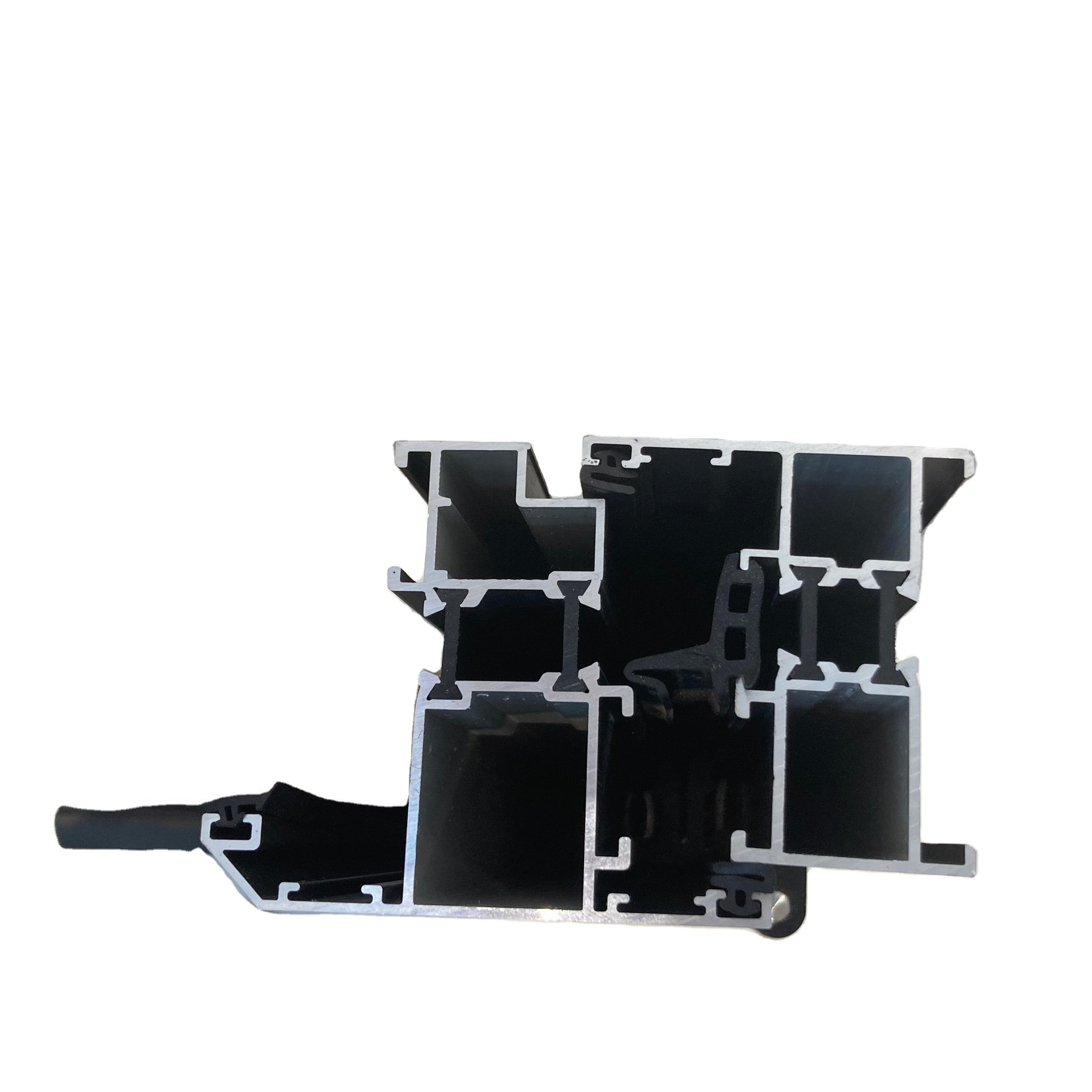 Hot Sell Chile and Bolivia Doors and Windows Aluminium Profiles Linea 15 Black Silver Polish Window High Quality & Durable 2023