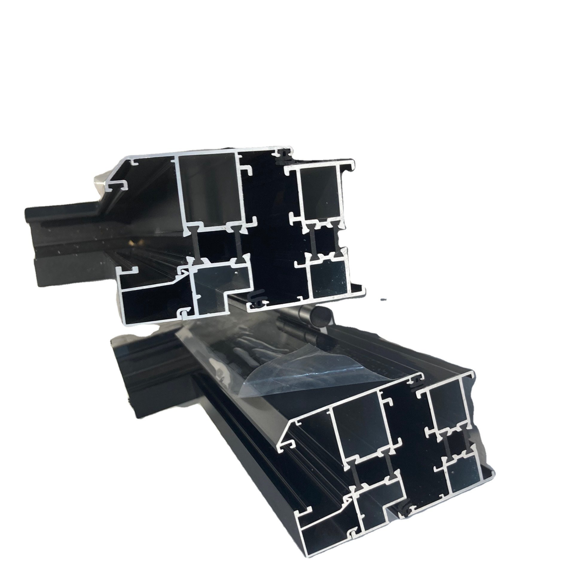 Hot Sell Chile and Bolivia Doors and Windows Aluminium Profiles Linea 15 Black Silver Polish Window High Quality & Durable 2023