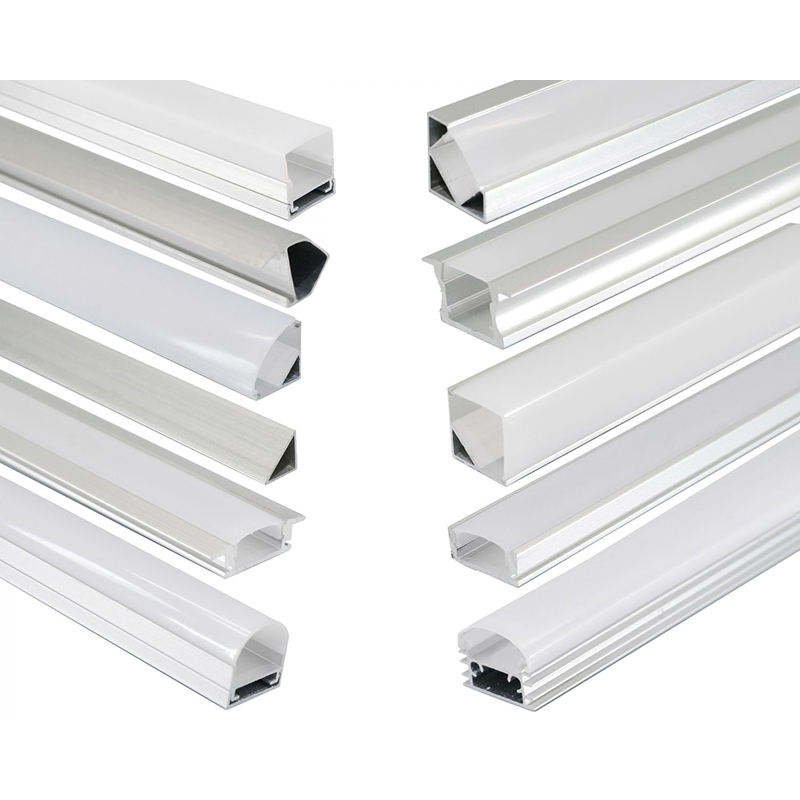 6000 series 120 mm aluminium profile led v 45 end cup angle led aluminum profiles