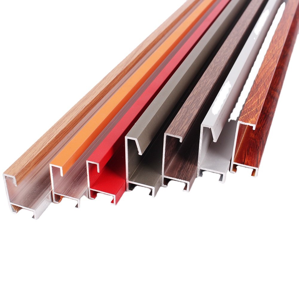 aluminum pipe made in China Mirror And Picture Frame Aluminum Profile Aluminum Photo Frames 6000 Series