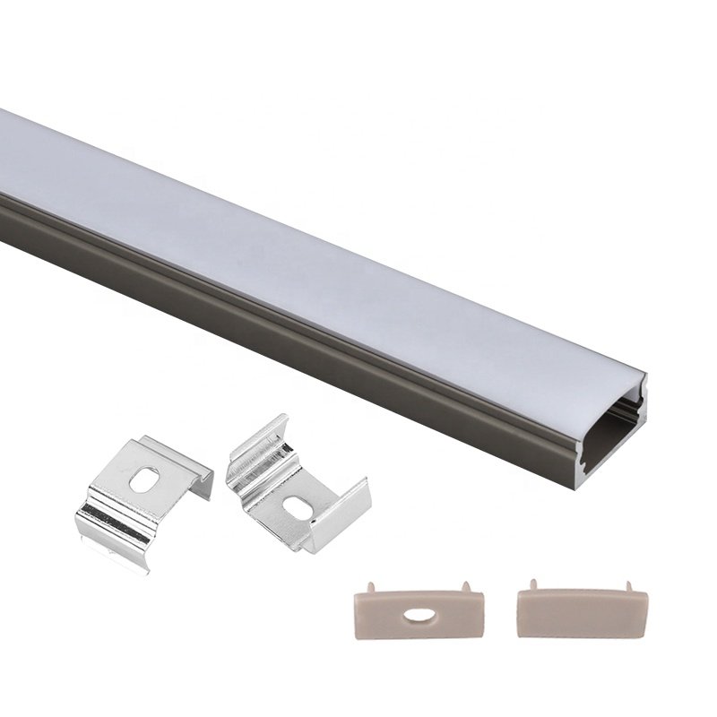 Gold color super thin led aluminum profile with PMMA diffuser for LED strip LED light