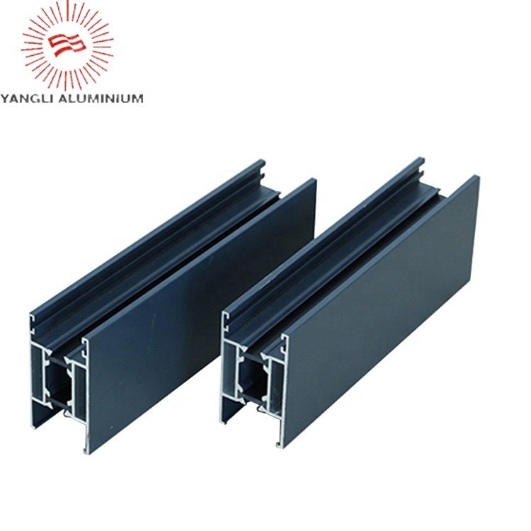 Top Manufacturer's Anodized Aluminum Extrusion for Sliding Window and Door Curtain Glass Wall Profile-Custom Cutting Processed