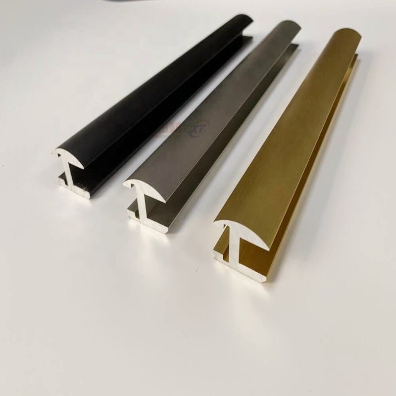 Hot Brightest Polished Aluminium Extruded Profile for Bath Room Shower Enclosure Glass H channel Aluminum U Channel