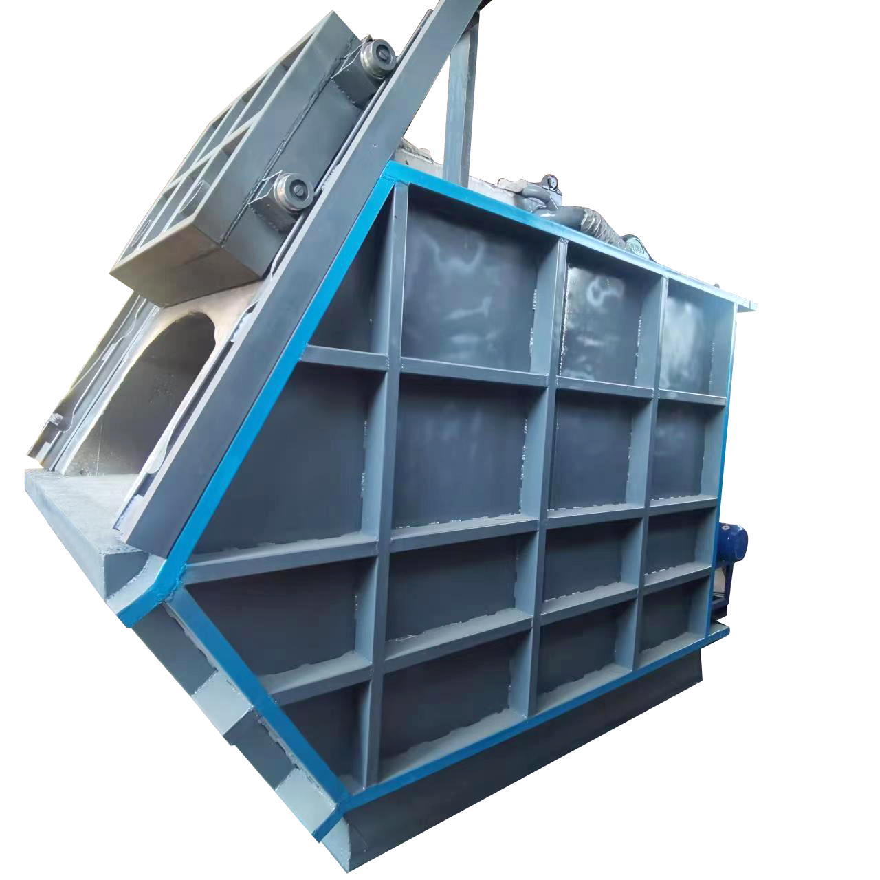 2T Gas aluminum smelting machine aluminum melting furnace gas tilting Gas energy saving aluminum melting furnace