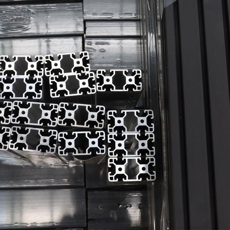 6063 T5 Industrial Aluminium Silver Anodized T Slot 4040 Aluminum Profile Extrusion For Trailer Sim Racing Rig Cockpit