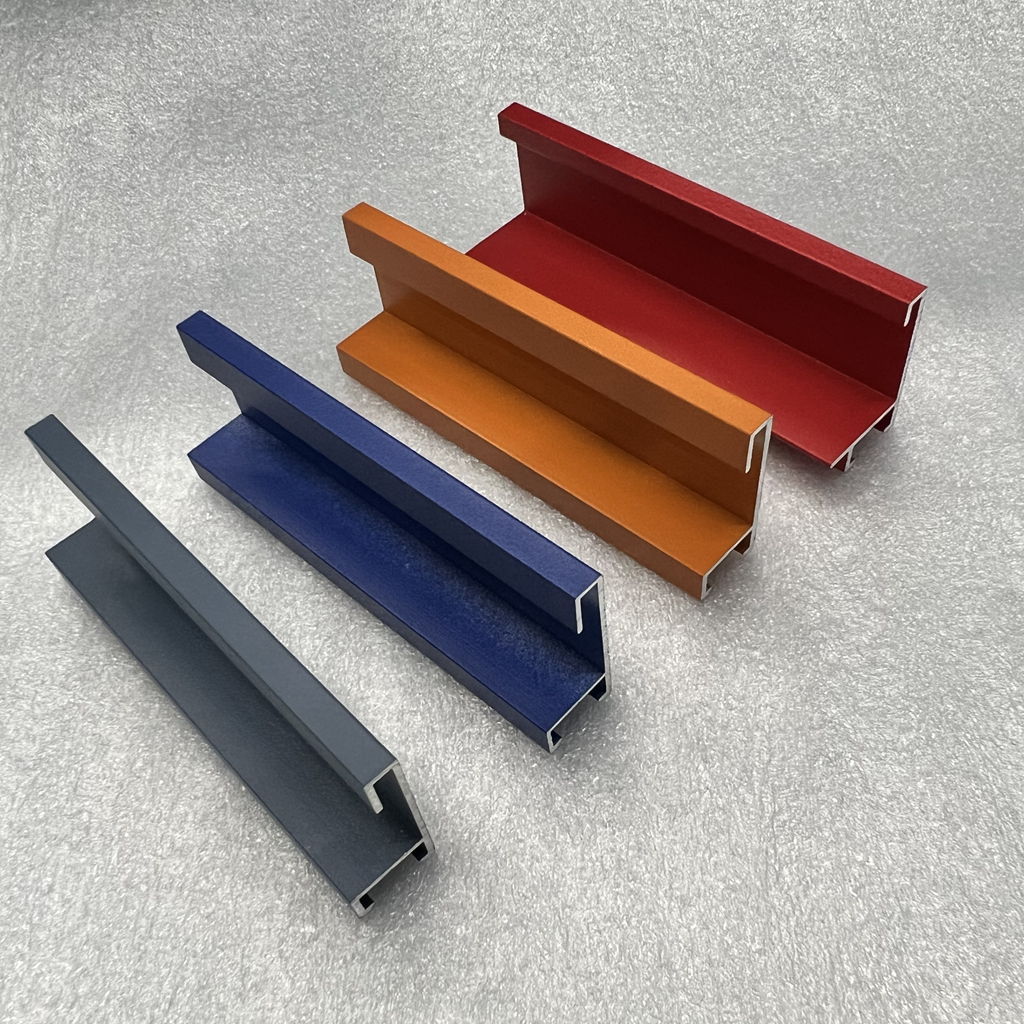 Aluminium facade profile light box frame 6061 extrusion
