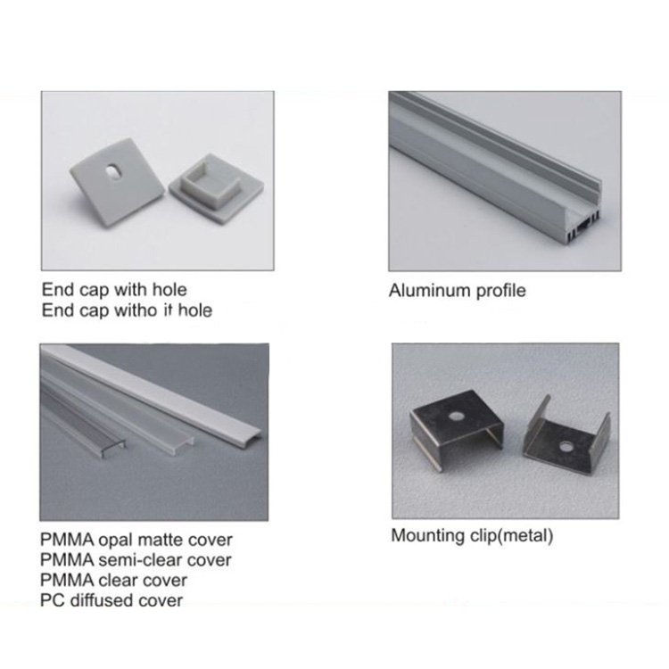 High Quality Power Led Strip Light 30 Degree Aluminum Led Profile With Heat Sink For Bar