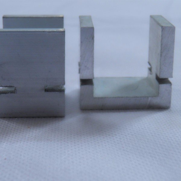 Aluminum u channel profile with led light 6mm 8mm 10mm 12mm frameless tempered sandwich glass railing balustrade