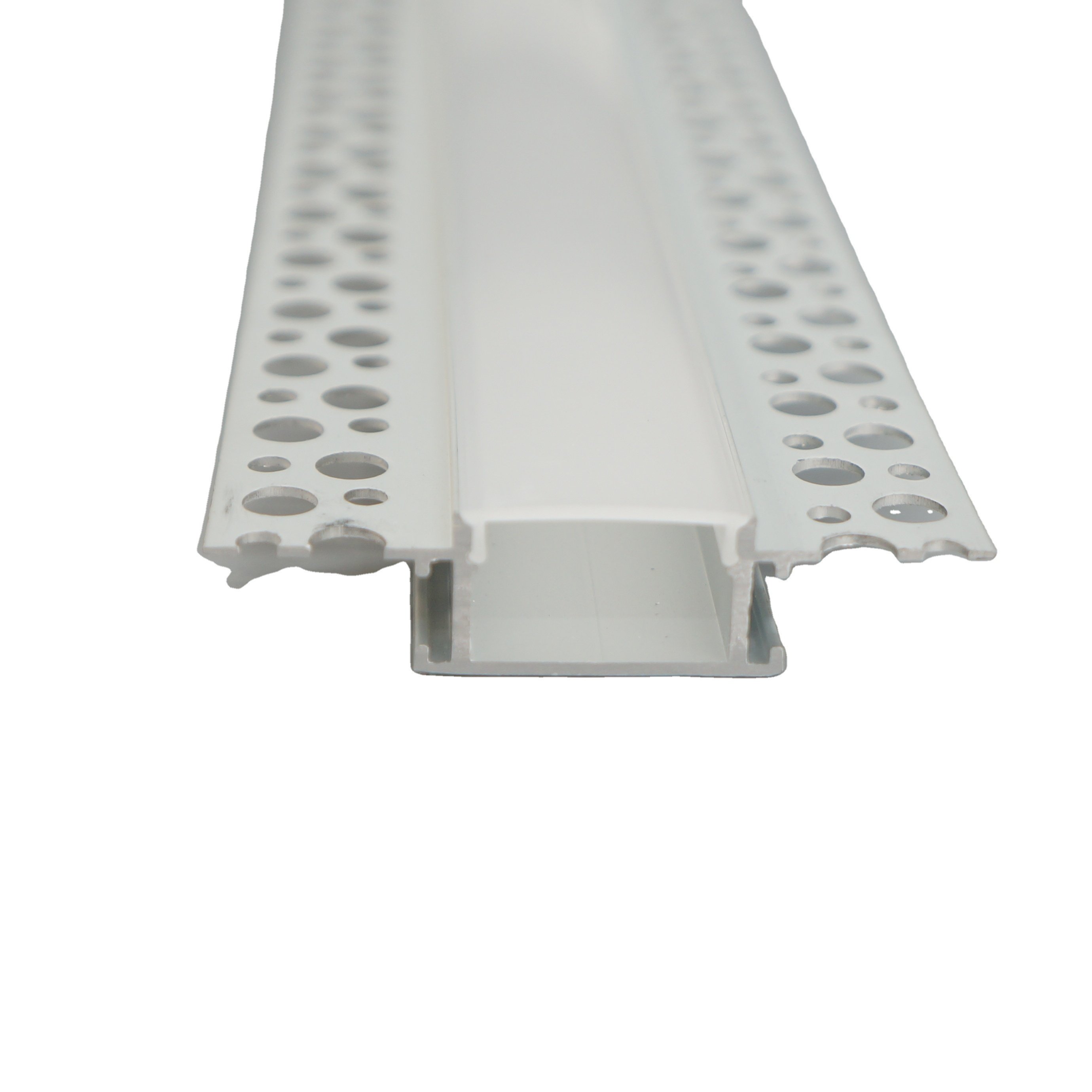 DW071 61.5*14MM Gypsum Strip Led Channel Led Plaster Profile Recessed Drywall Led Aluminum Profile For ceil wall