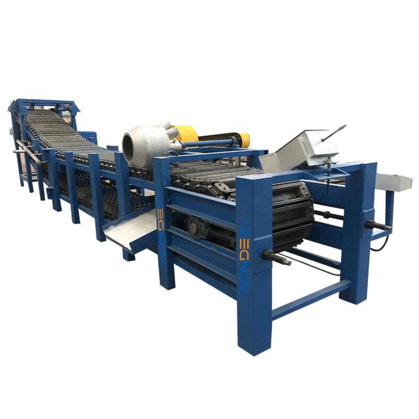 WONDERY Spray Water Cooling Aluminum Copper Brass Bronze Zinc Automatic Ingot Casting Machine For Sale