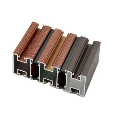 aluminium construction profiles for Brazil windows and doors aluminium powder coat wood grain aluminium profiles