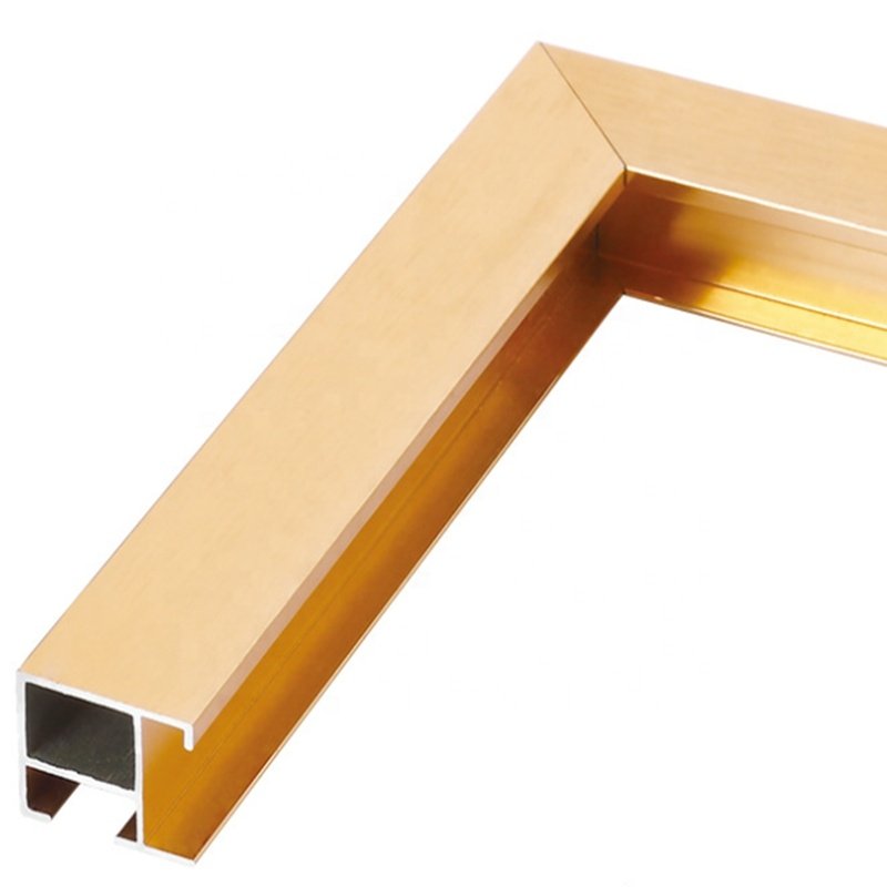 High quality modern metal brushed aluminum photo picture frames profiles with various color