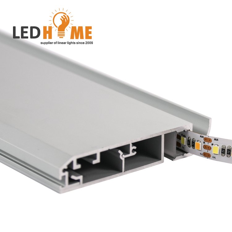 factory wholesale kick foot line / aluminum skirting / toe led aluminum profiles