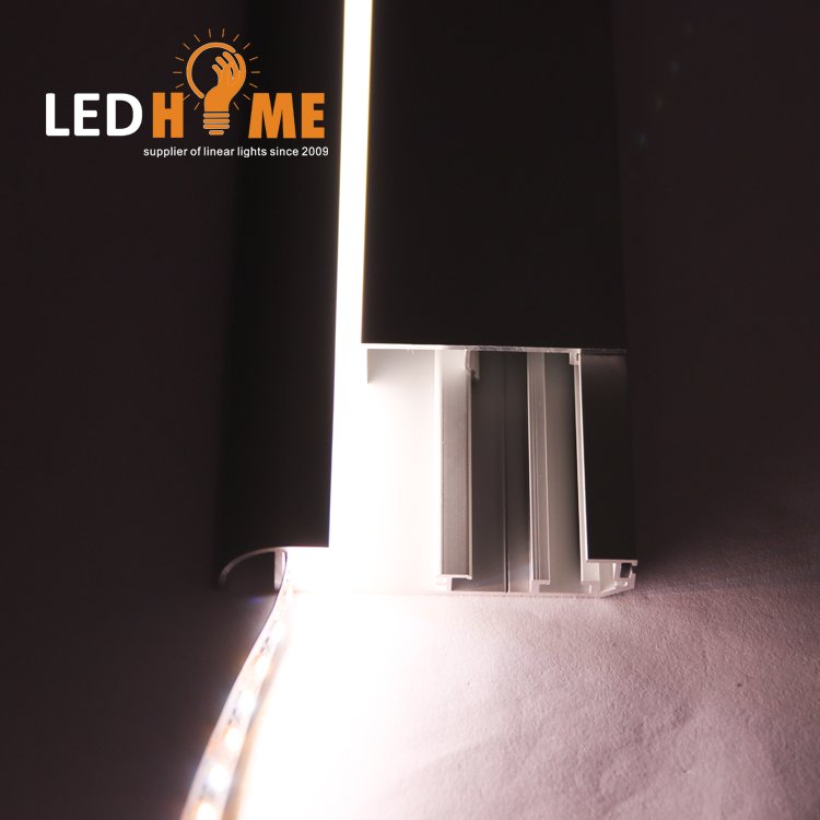 factory wholesale kick foot line / aluminum skirting / toe led aluminum profiles