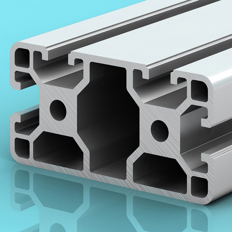 MV-8-4080T Silver Anodizing T/ V slot aluminum profile for light frame structure