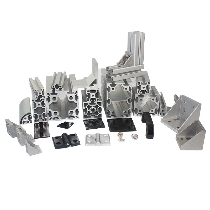 MV-8-4080T Silver Anodizing T/ V slot aluminum profile for light frame structure