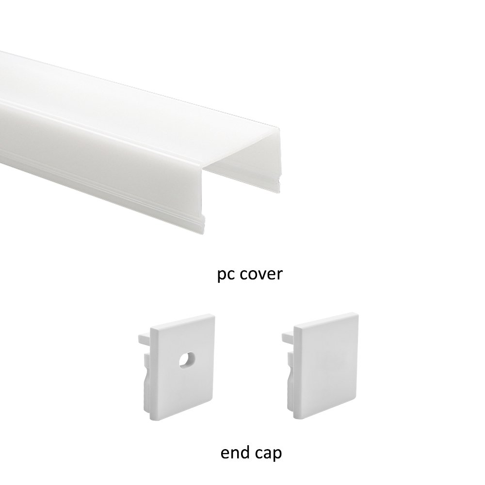 KC LED Strip Profile Channel Light Diffuser Corner Extrusion Channel LED Aluminium Profile for LED Strip