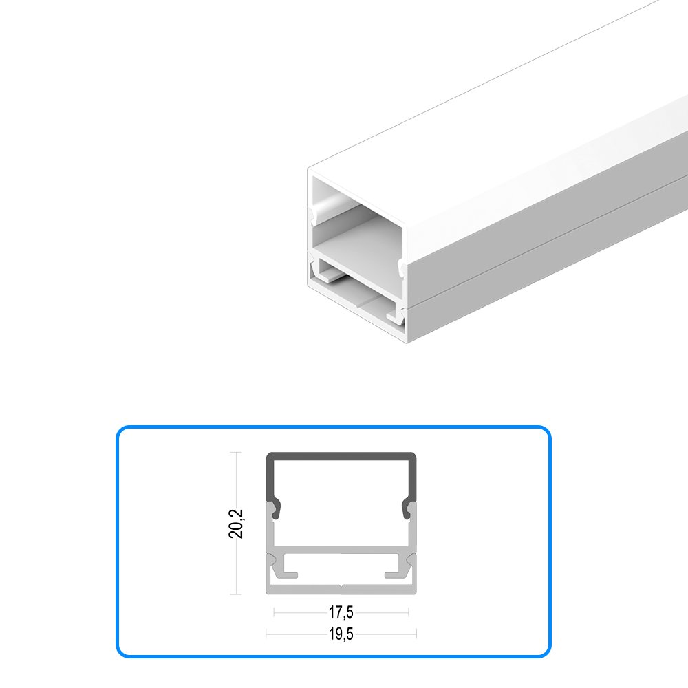 KC LED Strip Profile Channel Light Diffuser Corner Extrusion Channel LED Aluminium Profile for LED Strip