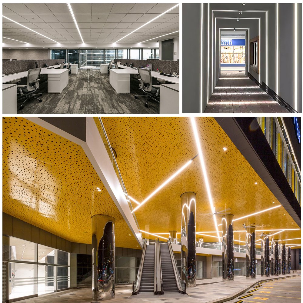 KC LED Strip Profile Channel Light Diffuser Corner Extrusion Channel LED Aluminium Profile for LED Strip