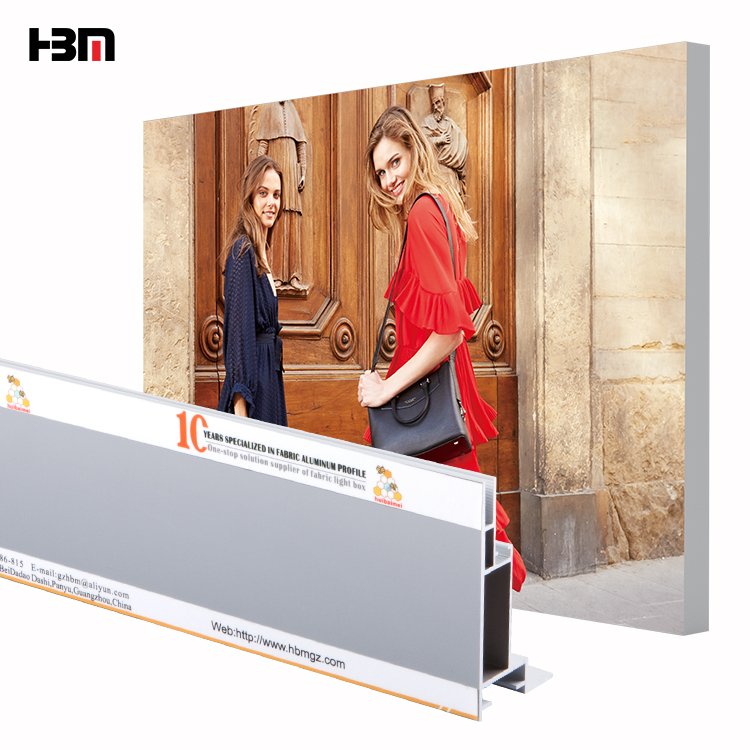 2024 new product aluminum profile for fabric light box frame