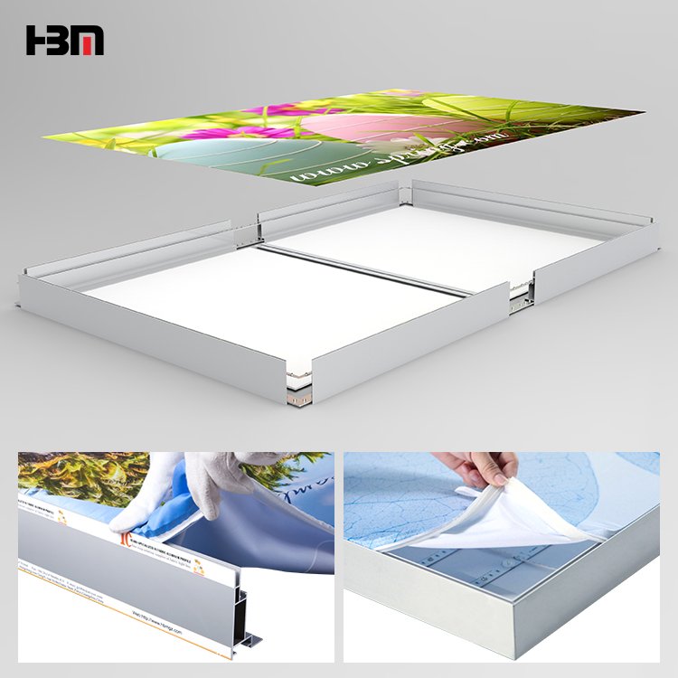 2024 new product aluminum profile for fabric light box frame