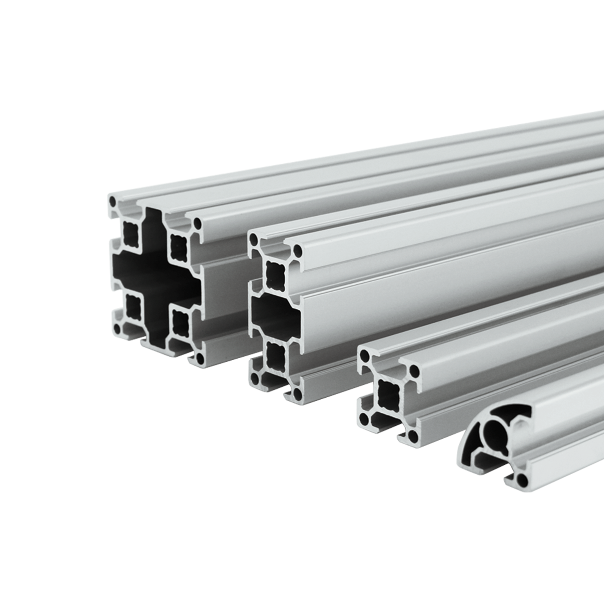 Custom High Quality 6061 6082 6063 Anodized Powder Coated Extruded Aluminum T Slot CNC Aluminium Extrusion Linear Profile