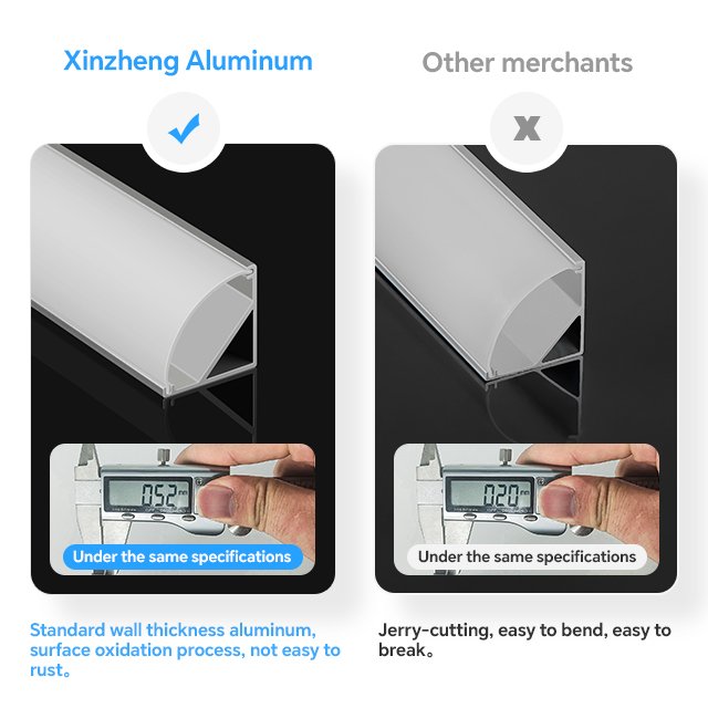 J1616 45 Degree Corner Aluminum Profile Led Strip Light Aluminum Channel Led Aluminum Profile with Black White Diffuser