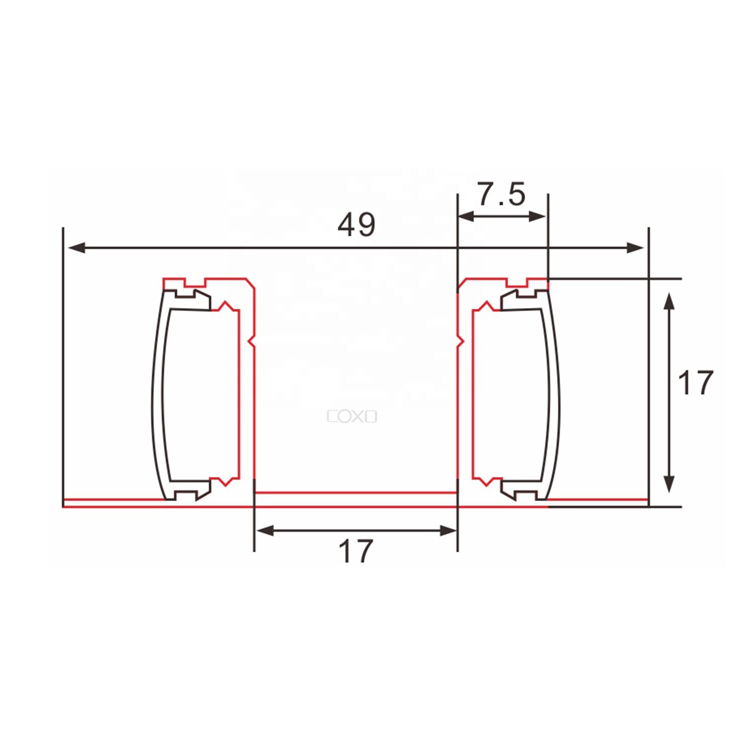 C053 Led Aluminum profile channel