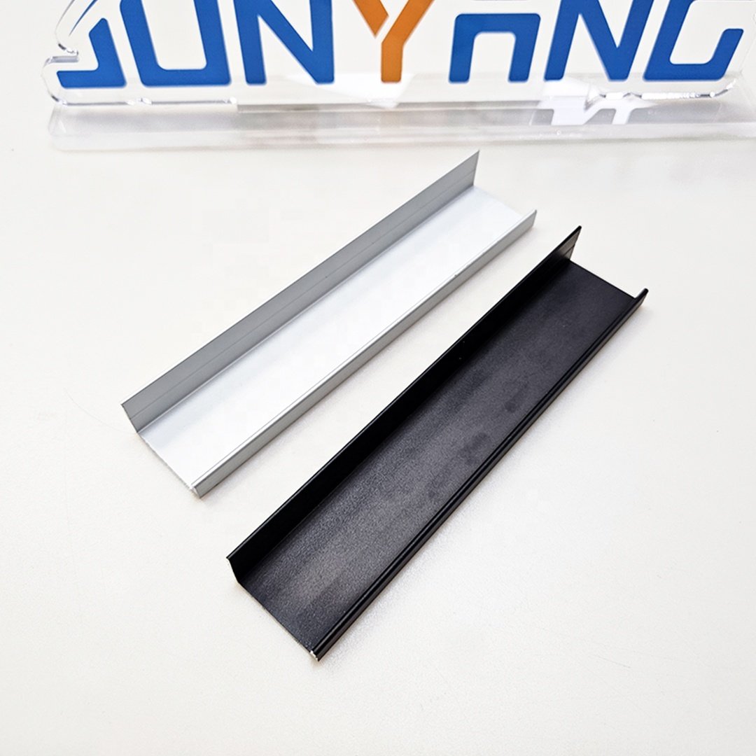 Custom U-shaped U channel Aluminum Handle Low MOQ Custom Mill Finish Powder Spray Anodized CNC Extruded Aluminum Profiles